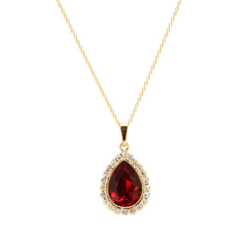 Комплект "Debesu Piliens (Siam)" с кристаллами Swarovski™